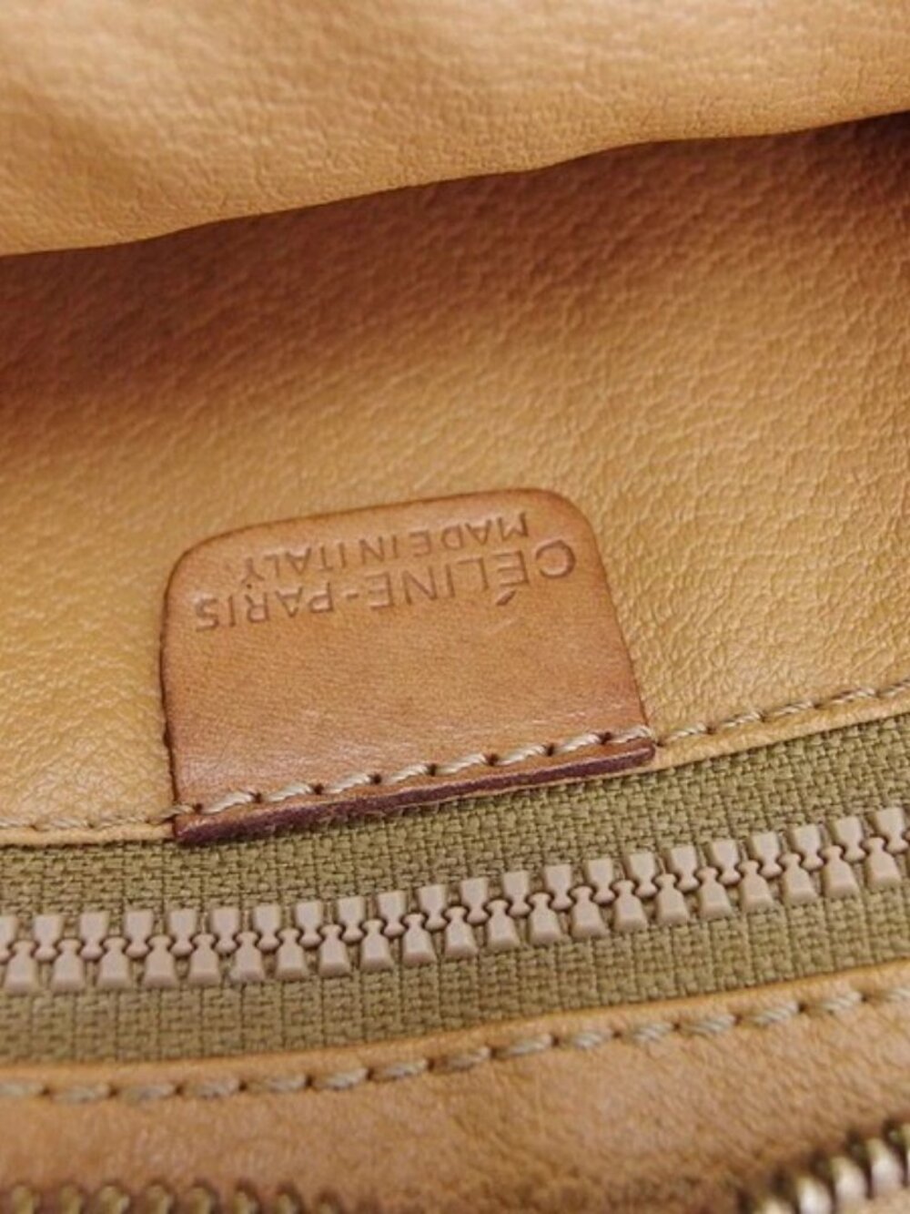 CELINE Clutch bag Brown beige Women Authentic secondhand - Picture 4 of 7